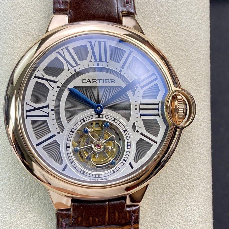 Cartier Watch BALLON BLEU 46 ROSE GOLD CASE TOURBILLON