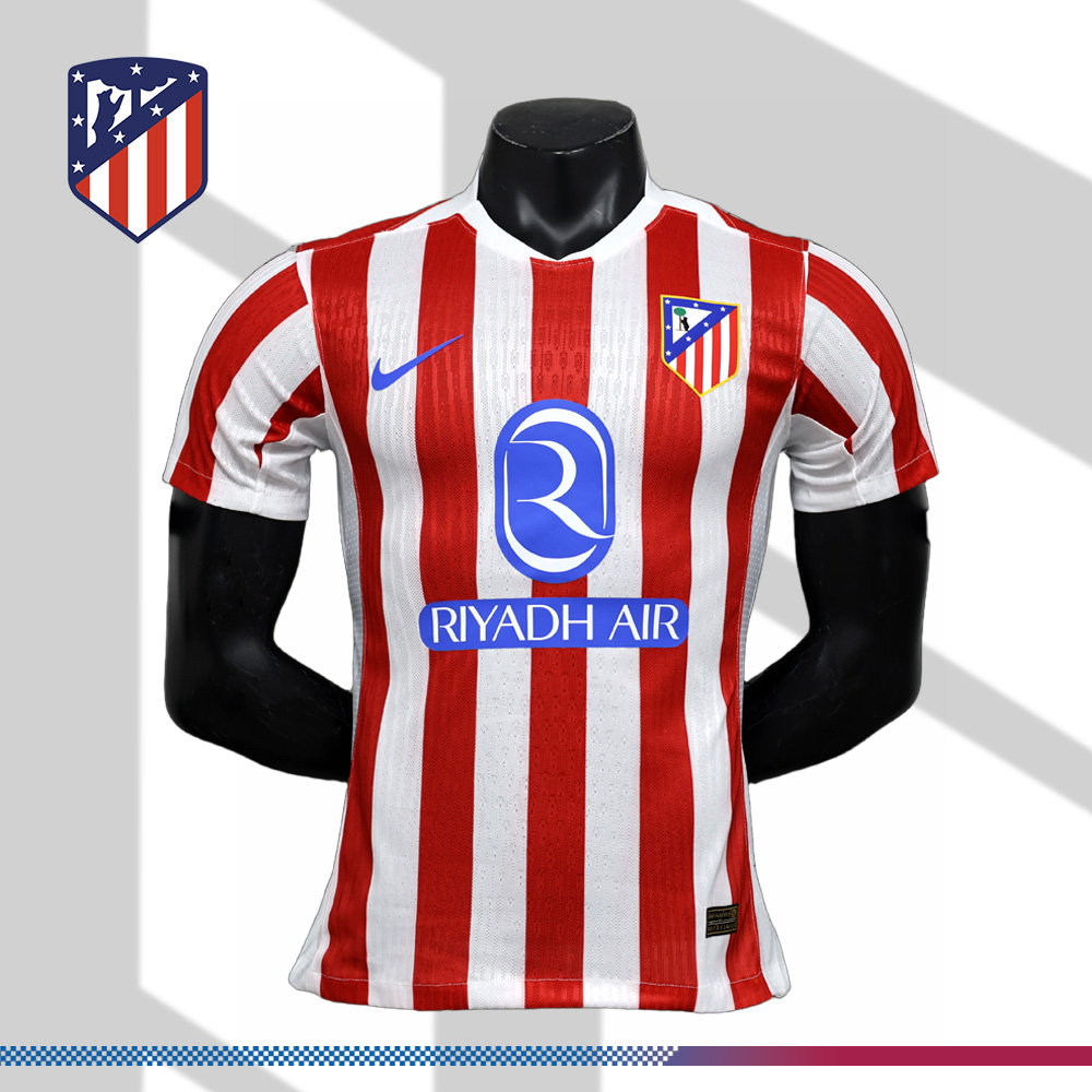 2025/2026 Atletico Madrid Home Football Shirt (Player Edition)