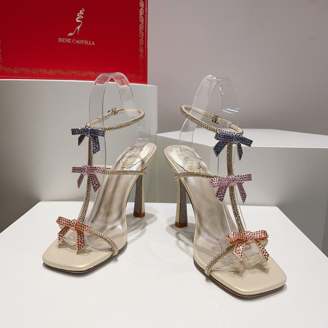 Rene Caovilla Classic Bow Sandals