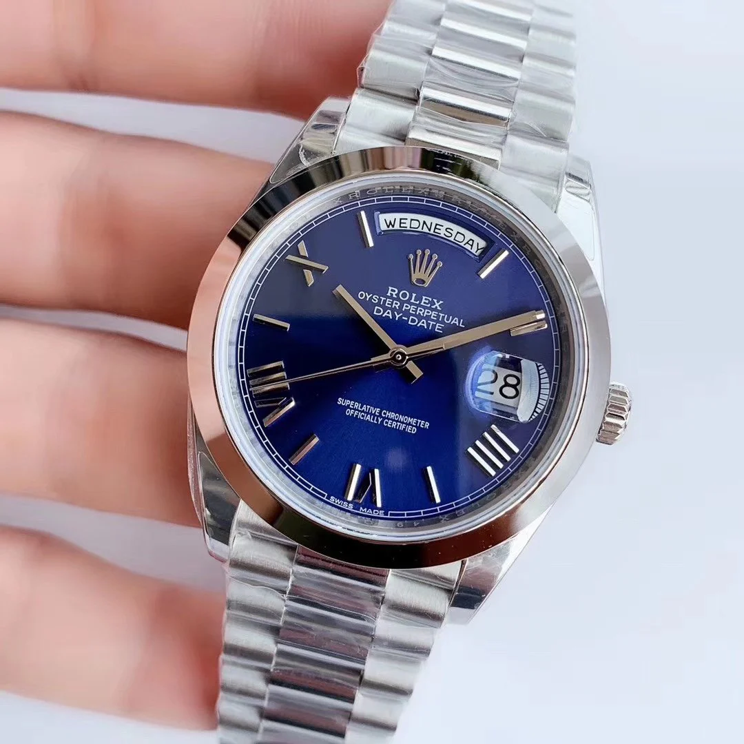 Rolex Watch DAY-DATE 41MM STAINLESS STEEL BLUE DIAL Watch