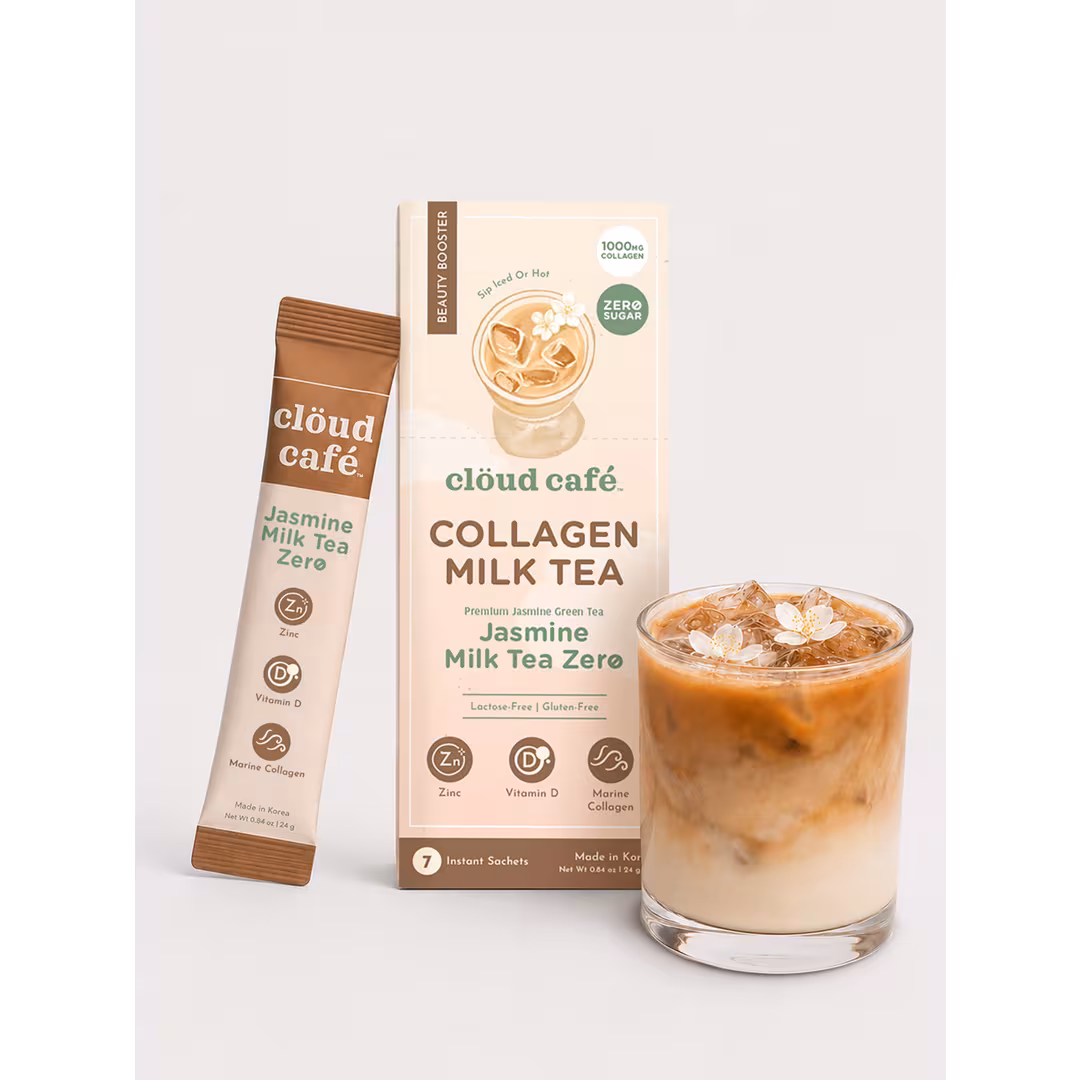 clöud café  Jasmine Milk Tea Zero Collagen-Infused Beauty Booster