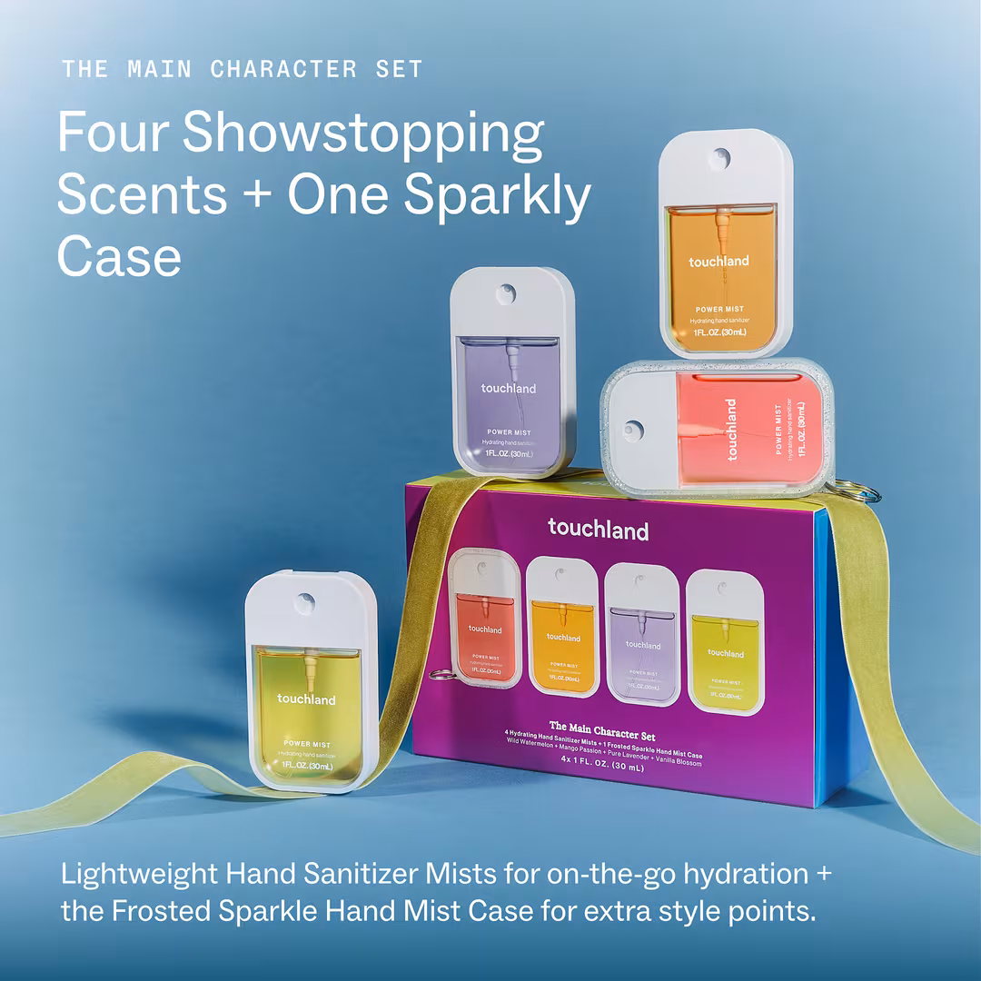 Touchland  Special Edition Main Character Hand Sanitizer 4-Pack + Case
