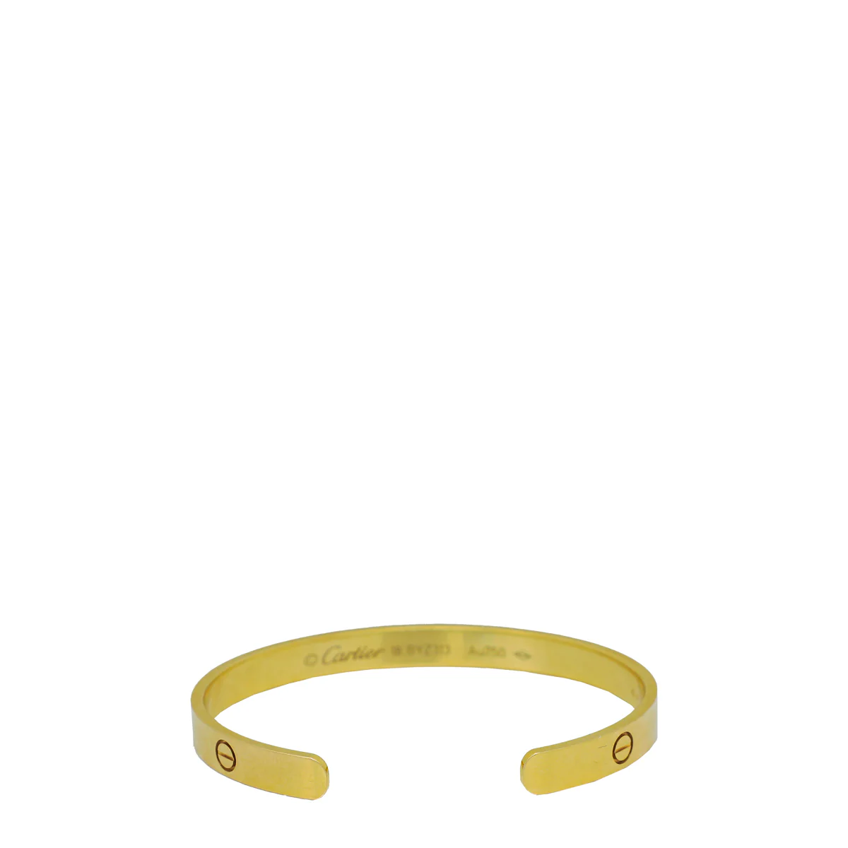 Cartier 18K Yellow Gold Love Cuff Bracelet 18