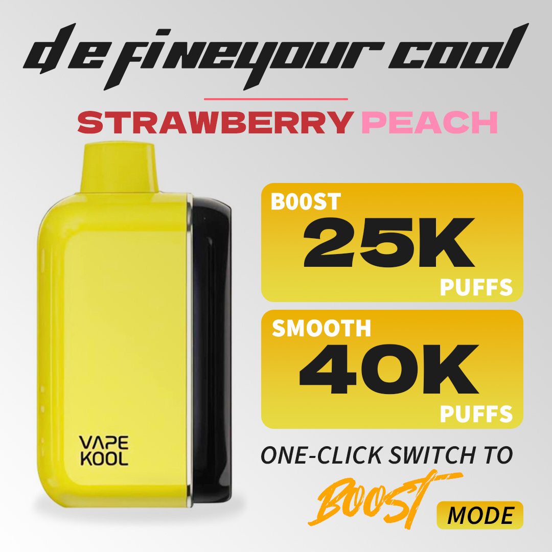 STRAWBERRY PEACH VAPEKOOL KOLOS 40000 PUFFS