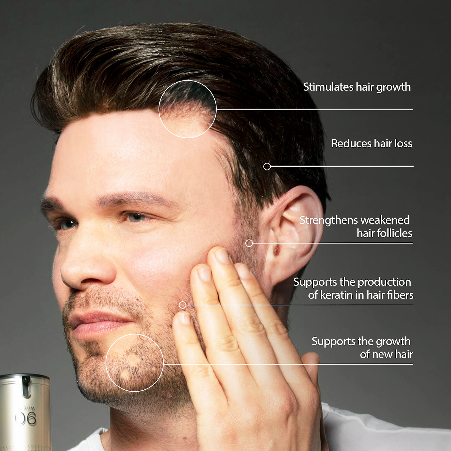 Haarserum zur Förderung des Haarwachstums und gegen Haarausfall