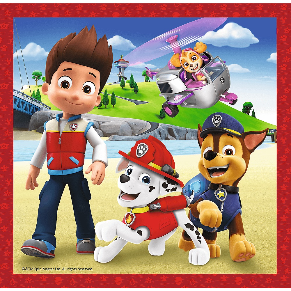 Puzzle 3W1 Psi Patrol Wesołe Pieski Paw Patrol
