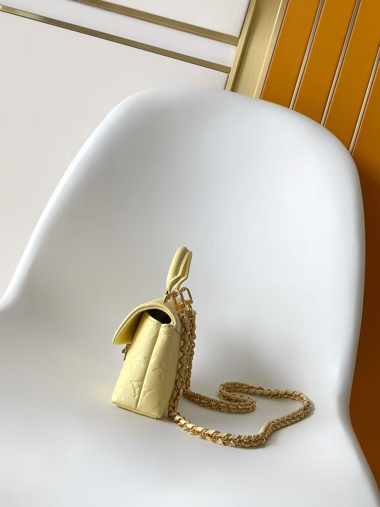 LV Nano Madeleine handbag in yellow