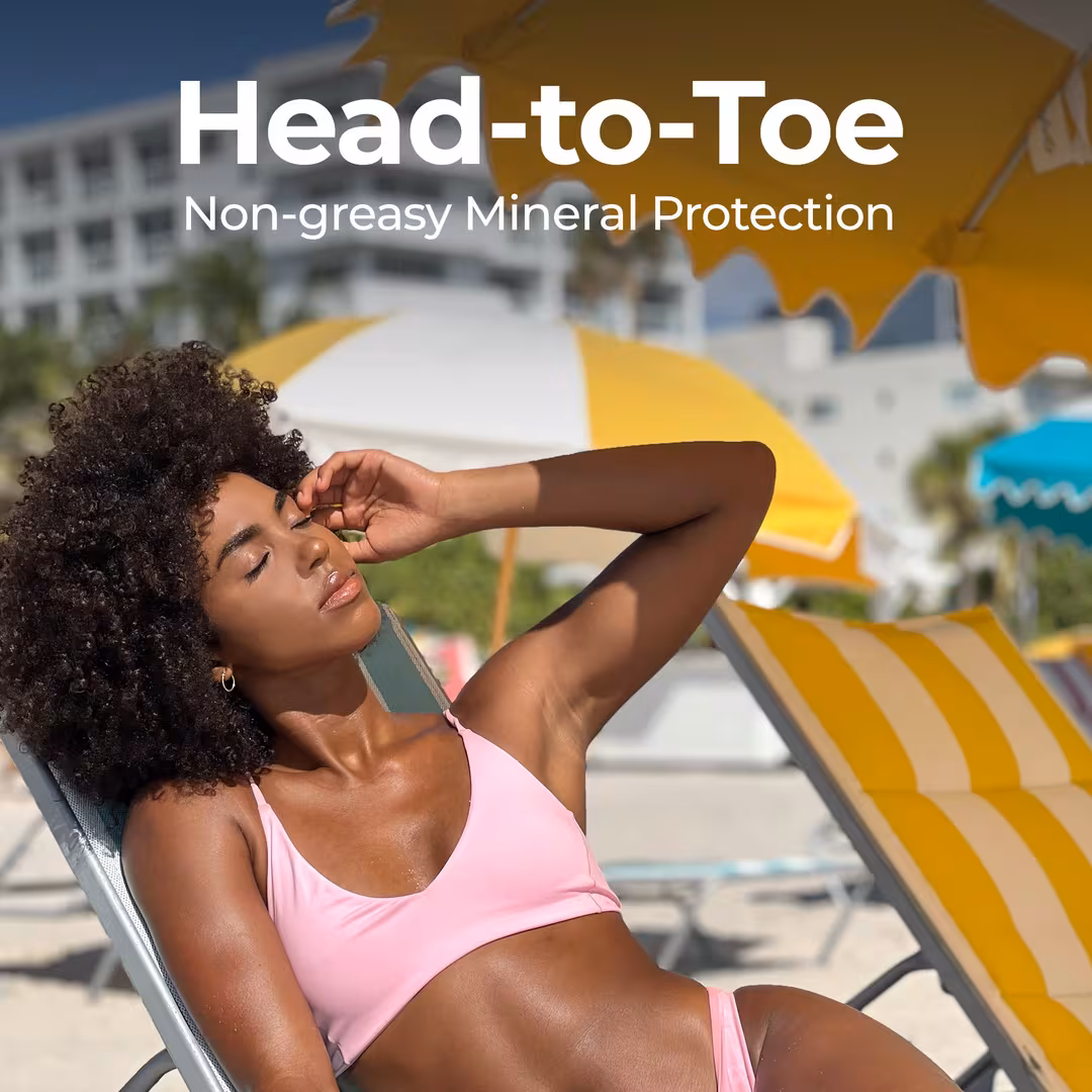 Miami Beach Bum  Bodyguard SPF 30 Mineral Sunscreen Lotion - Reef-Safe, Sheer No White Cast