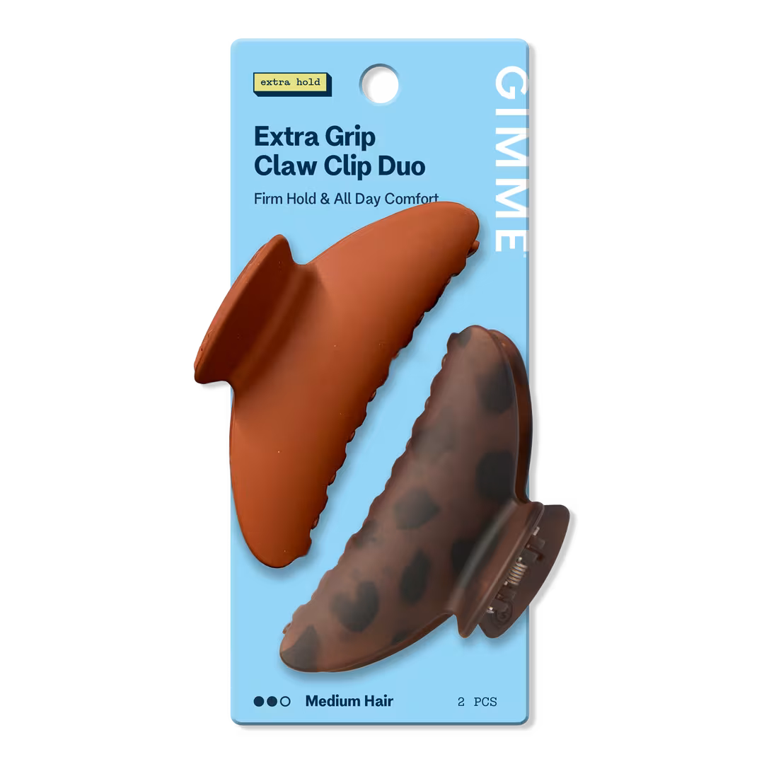 GIMME beauty  Fashion Claw Clip for Medium Hair 2 Pack