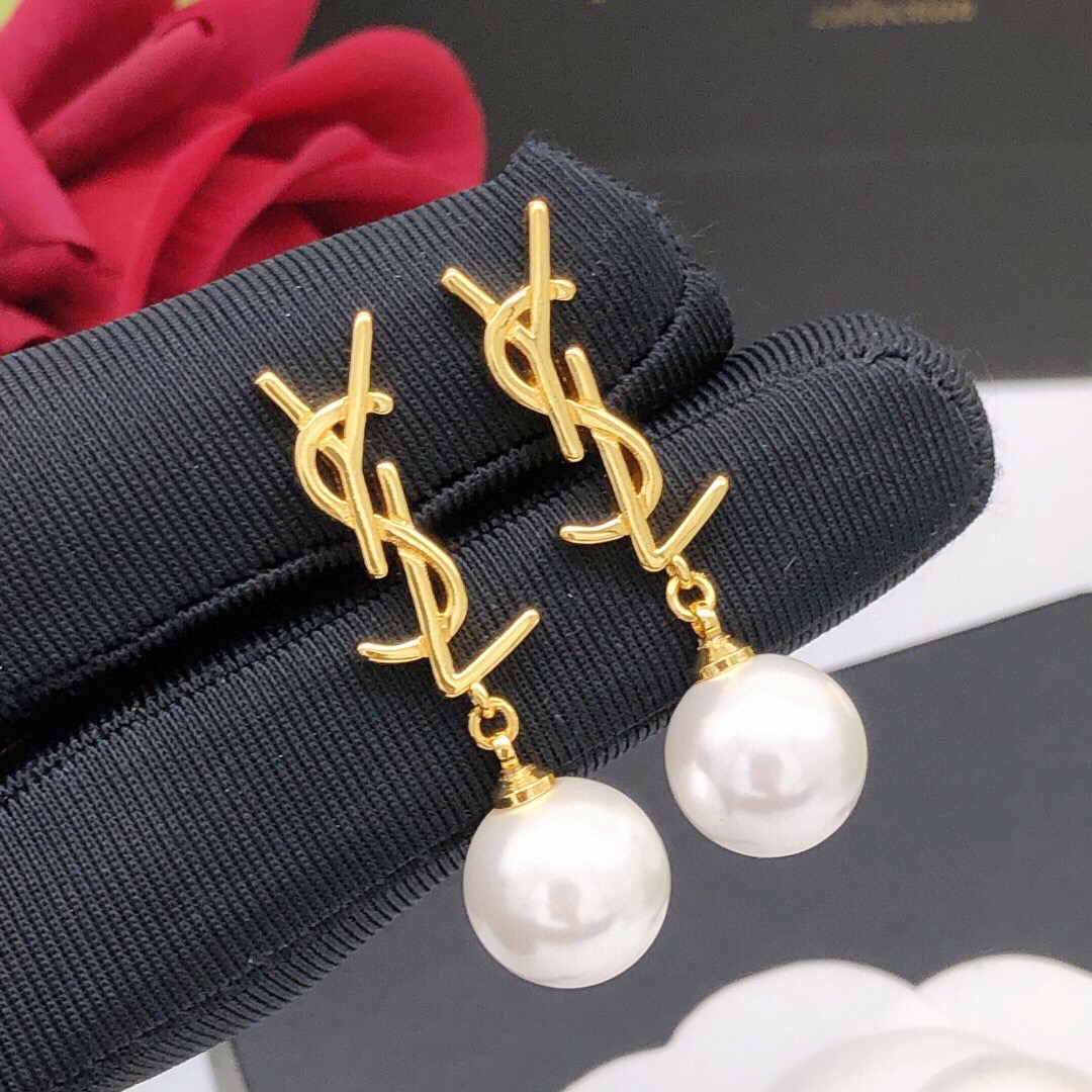 YSL Pearl Earrings