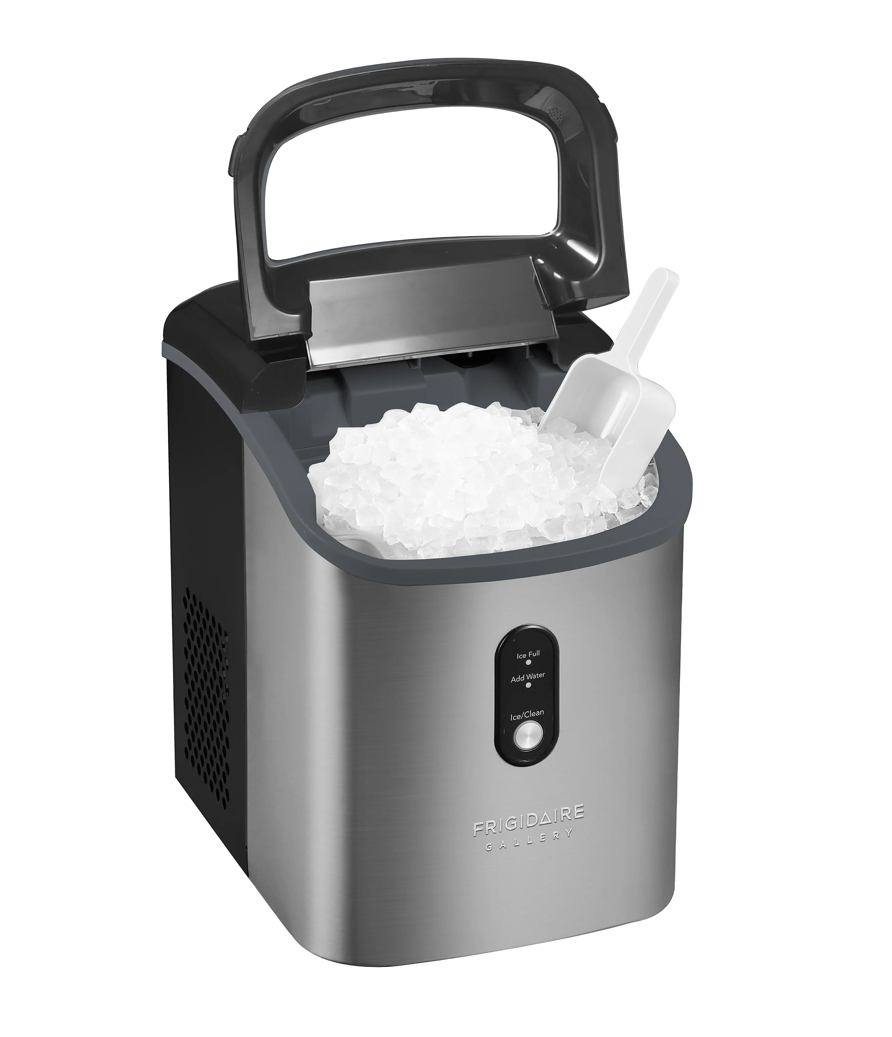 Frigidaire Gallery, 33 lbs. Nugget Ice Maker, Stainless Steel, Black, EFIC214