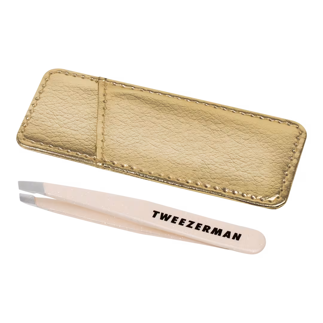 Tweezerman  Evening Glow Mini Slant Tweezer with Case
