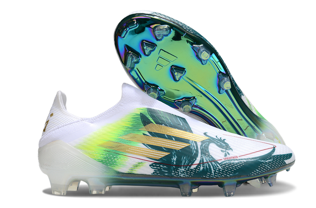 A F50 Low-top Waterproof Football Shoes Without Shoelaces