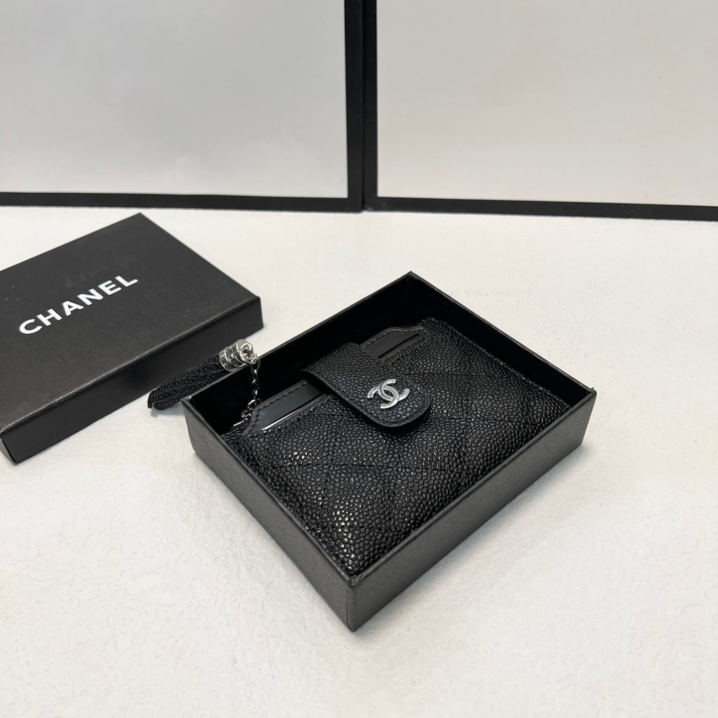 Chanel Wallets Multi-card Zip Closure Leather Wallet Card Case Wallet