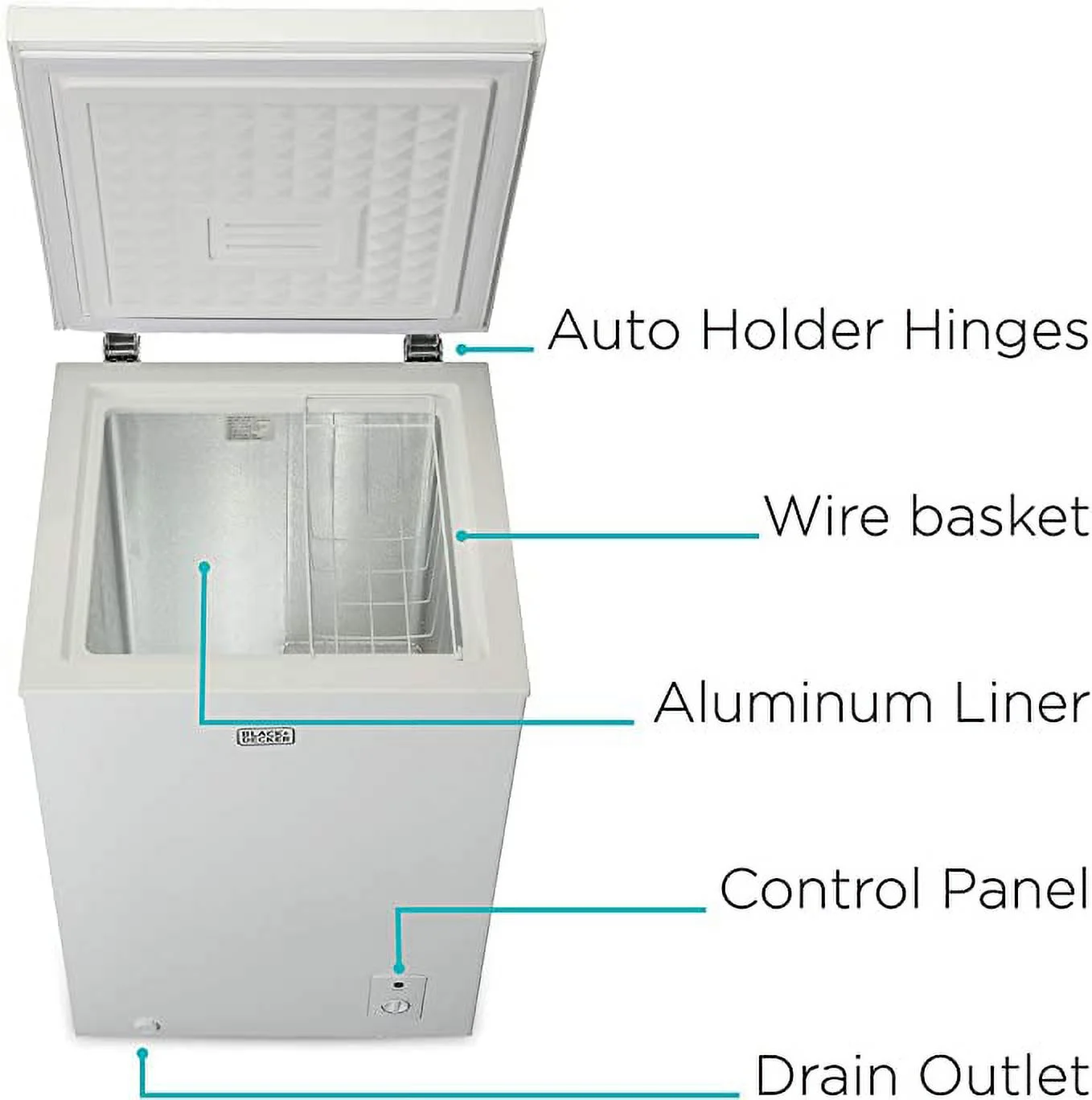 Black? BCFK356 3.5-Cubic-Foot Chest Freezer, White