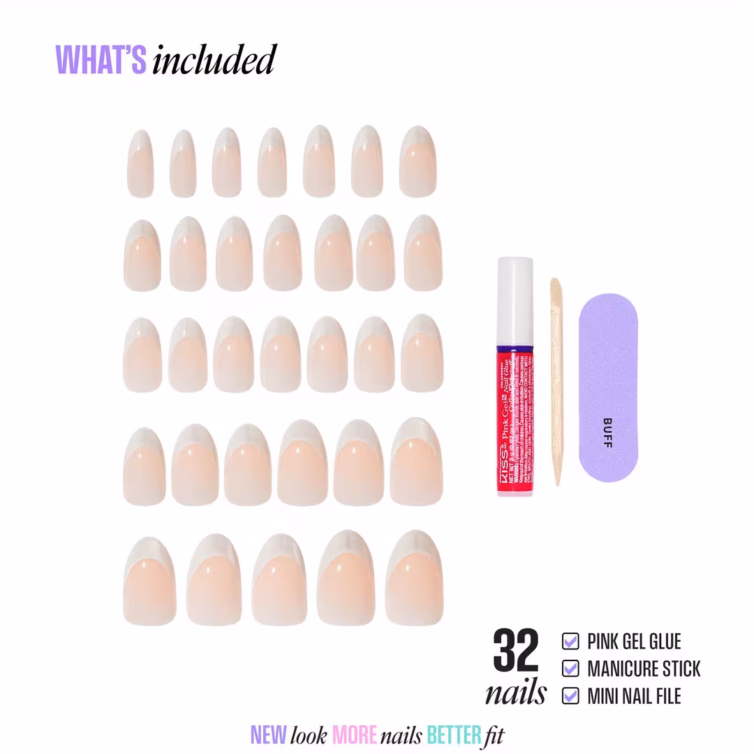 Kiss  Core Magnetic Medium Almond Press On Nails