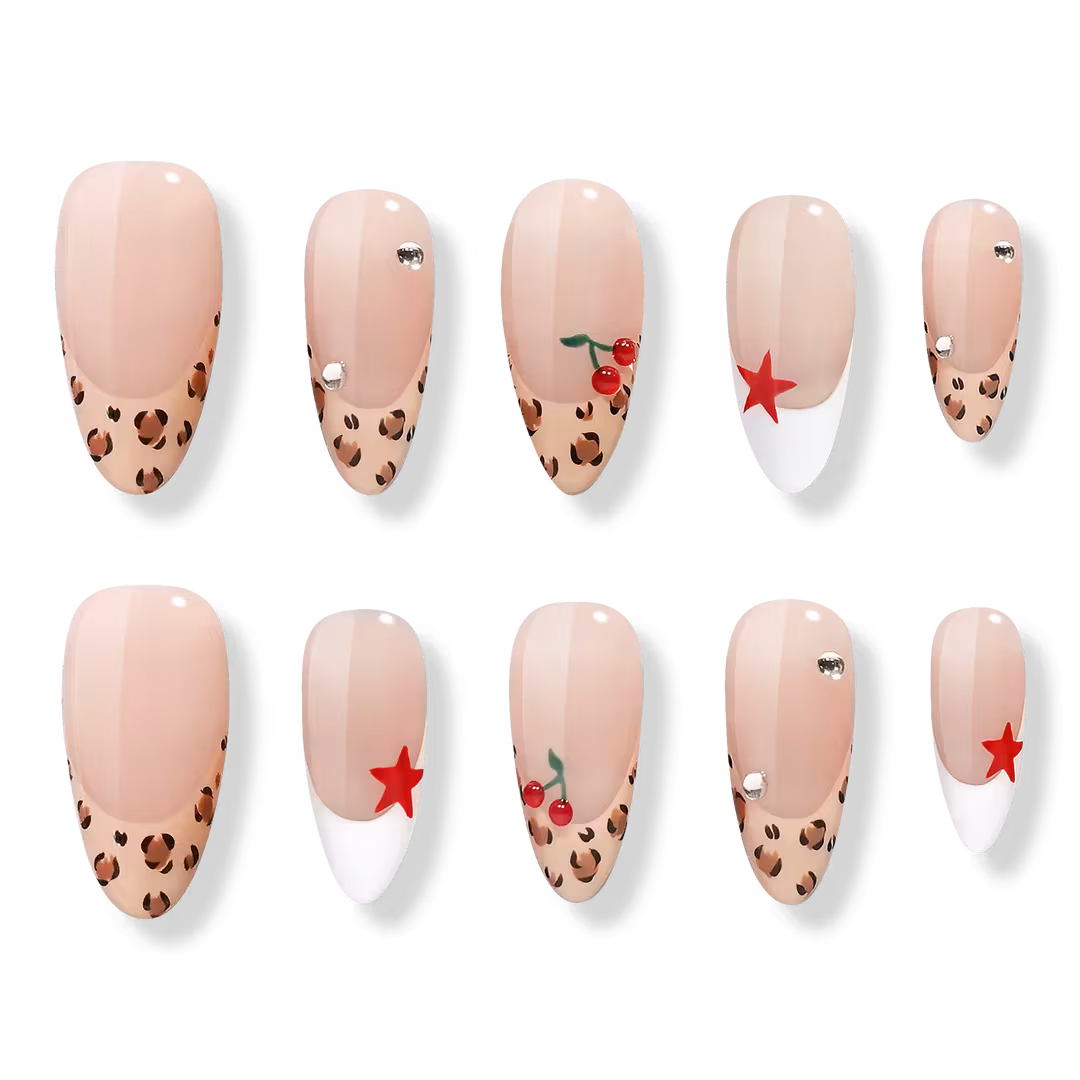 3H Nails  Atlanta - Medium Almond Press-On Nails