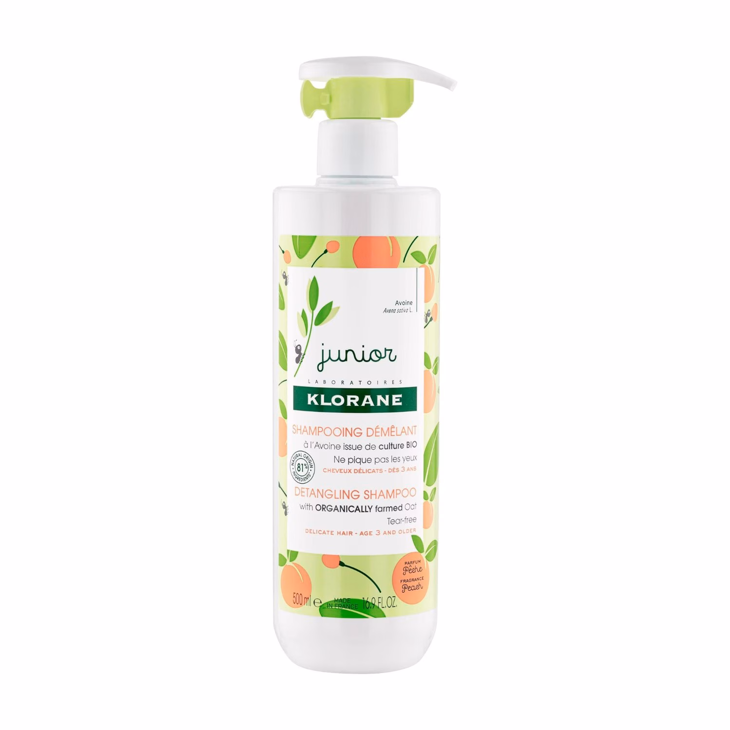 Junior-Shampoo mit Pfirsichduft