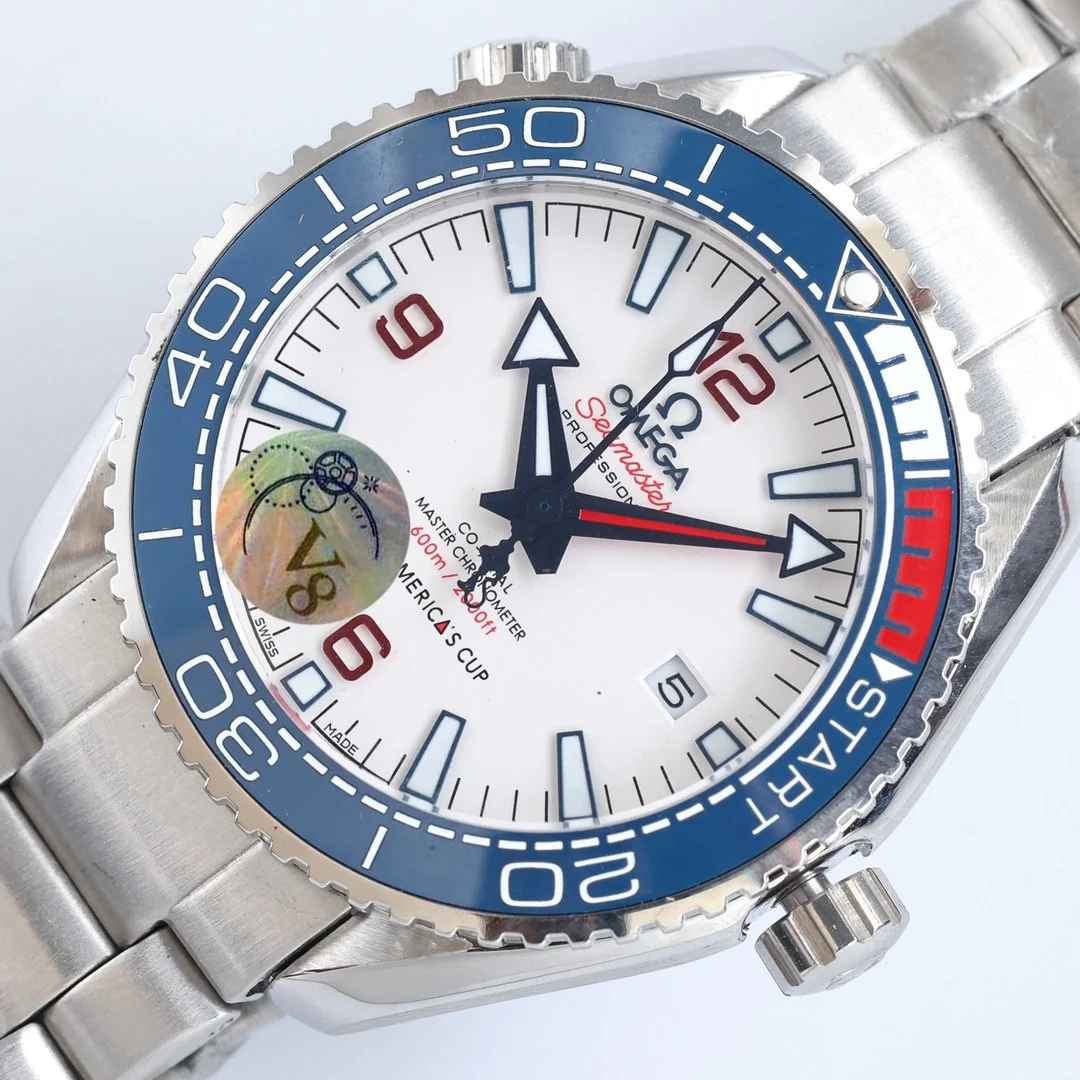 Omega Watch SEMASTER PLANET OCEAN 600M AMERICA CUP STEEL BRACELET
