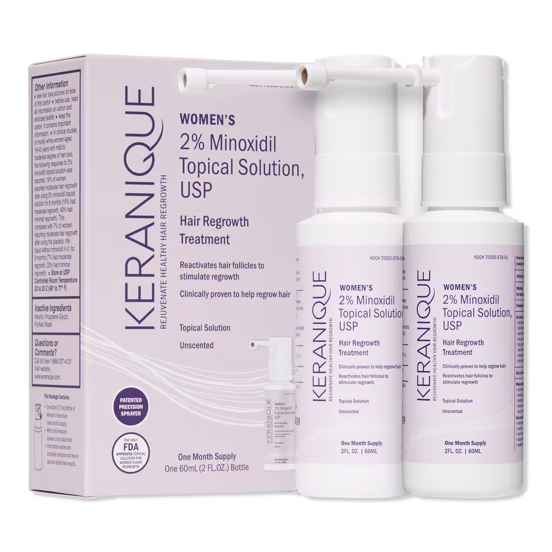 Keranique  Hair Regrowth Treatment For Women - 60 Day Supply
