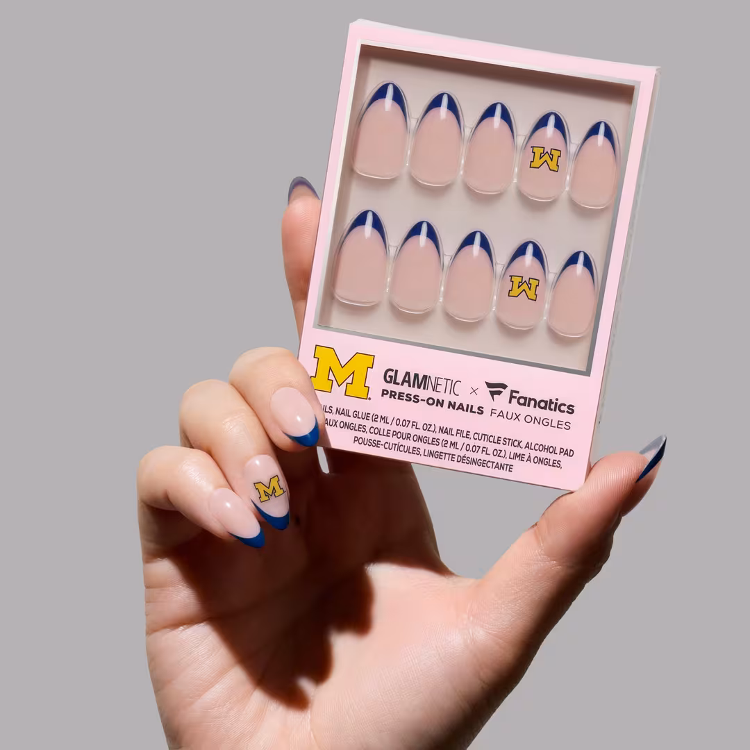 Glamnetic x Fanatics Nail  Michigan Wolverines Press-On Nails