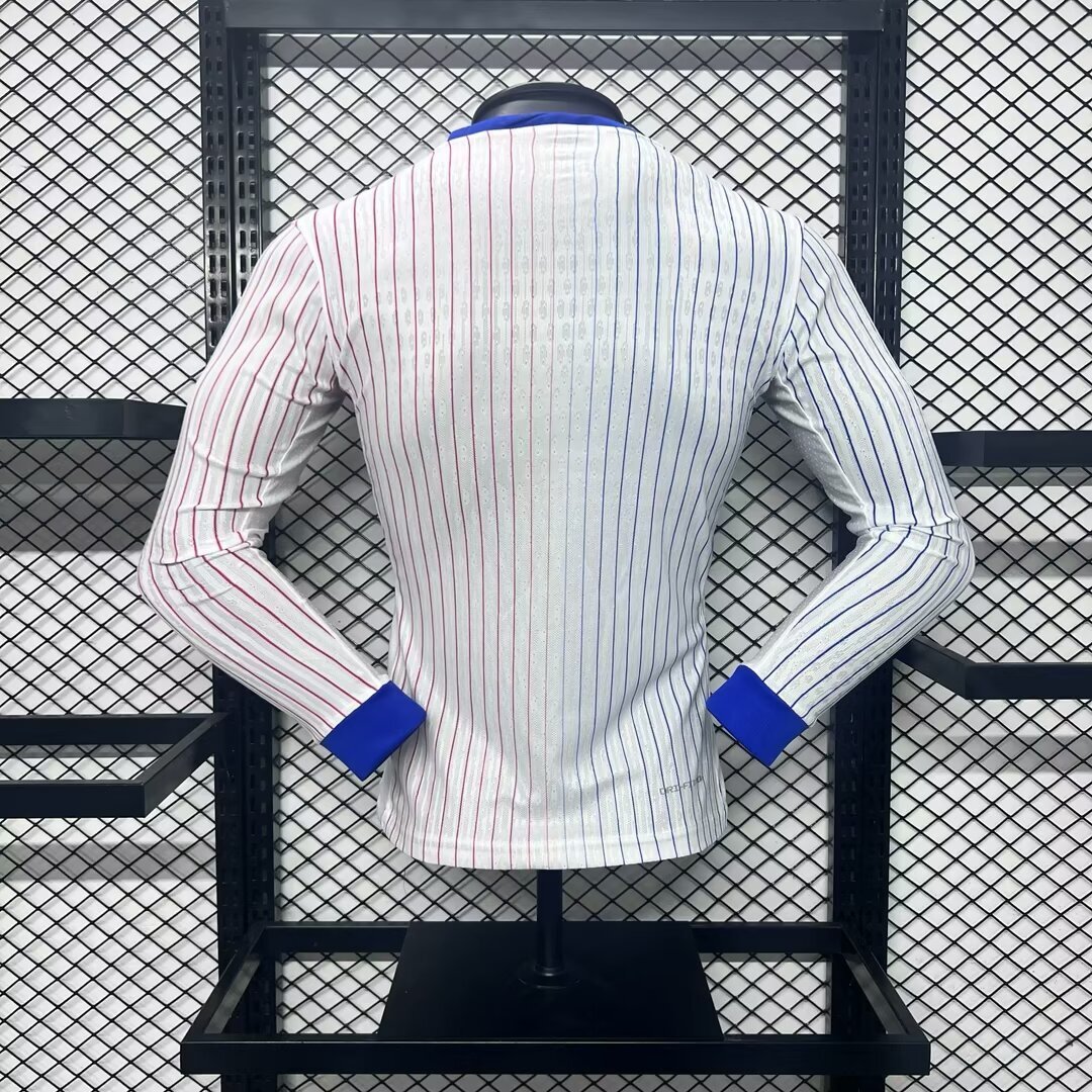 France 2024-25 Euro Away Long Sleeves Jersey – Player Version