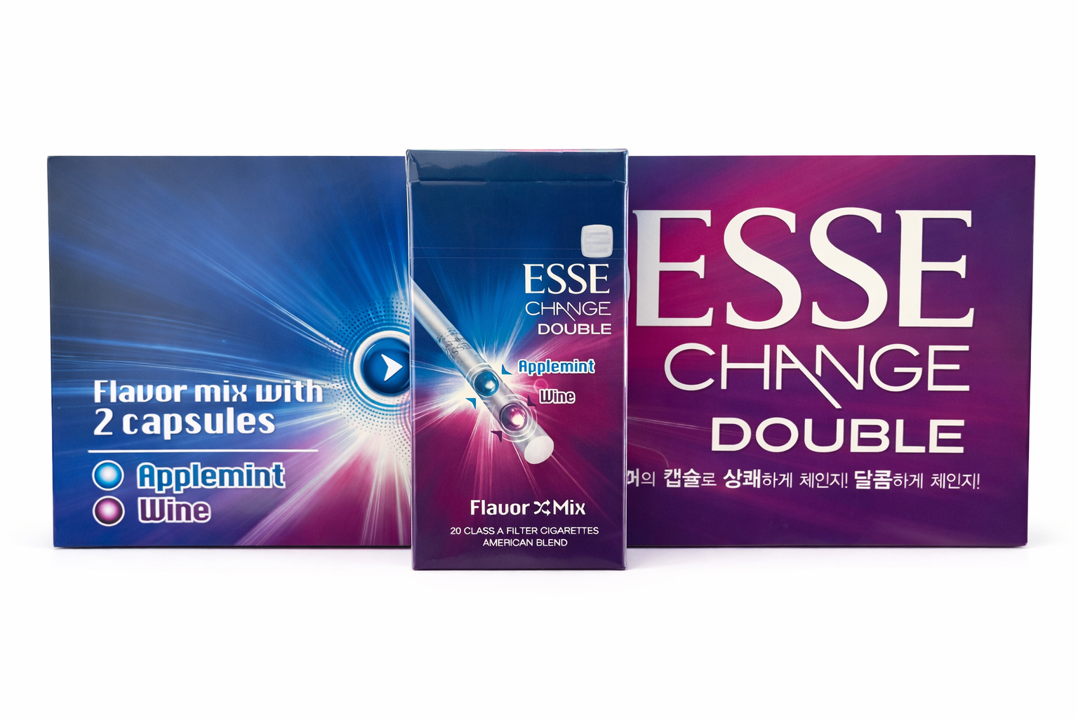 ESSE Change Double Applemint & Wine 20s Cigarettes x 10 Packs /1 Carton