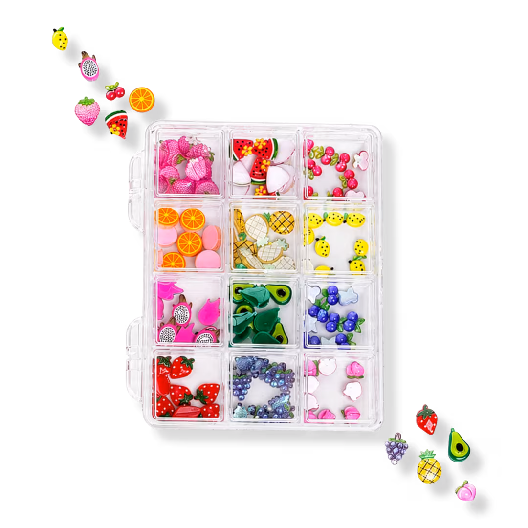 3H Nails  Juicy Fruit - 120+ Assorted Nail Charms