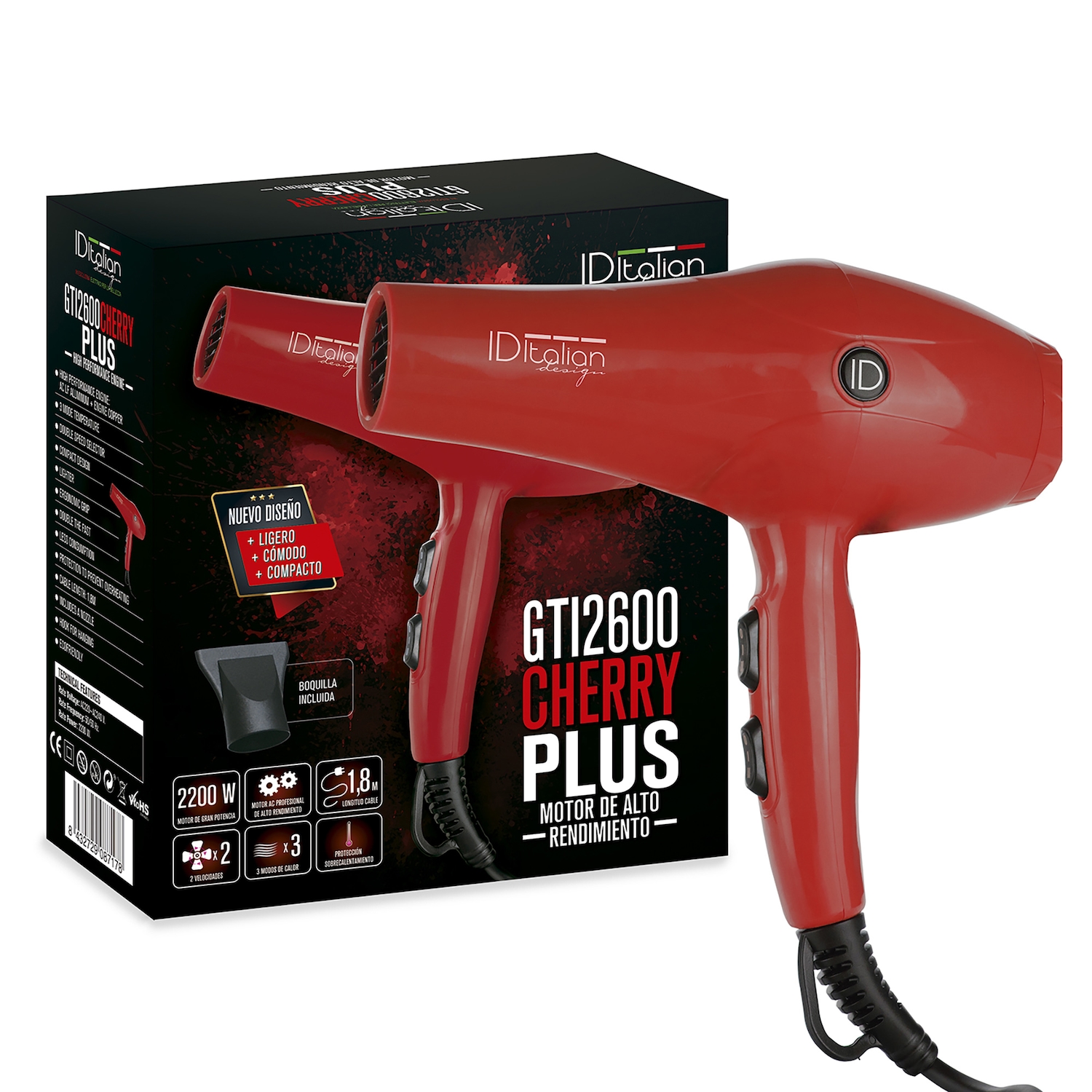 Gti 2600 Cherry Plus Hair Dryer  .