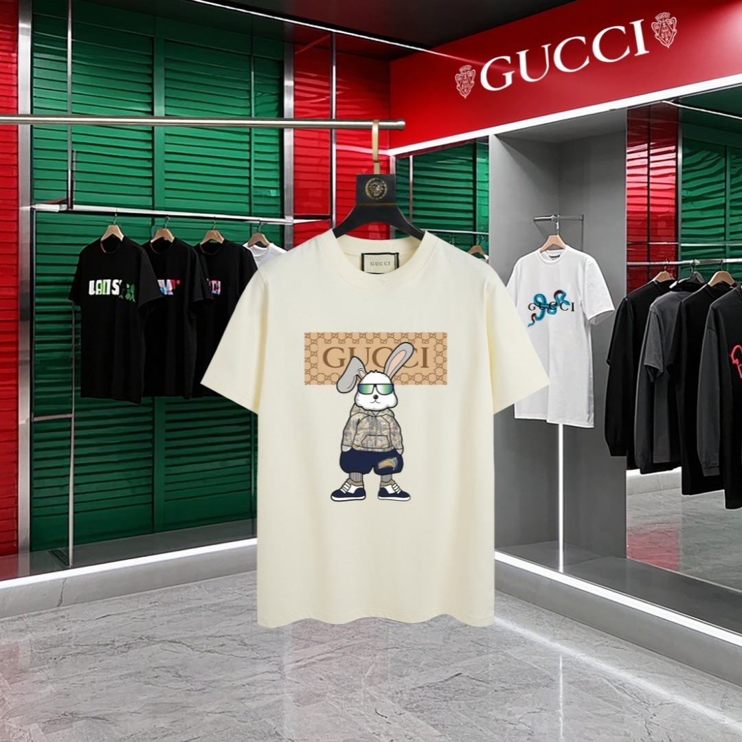 GUCCI High-Quality Crew Neck Short-Sleeve T-Shirt