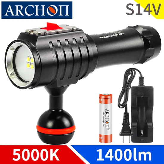 ARCHON S14V 5000K Scuba diving video light In stock