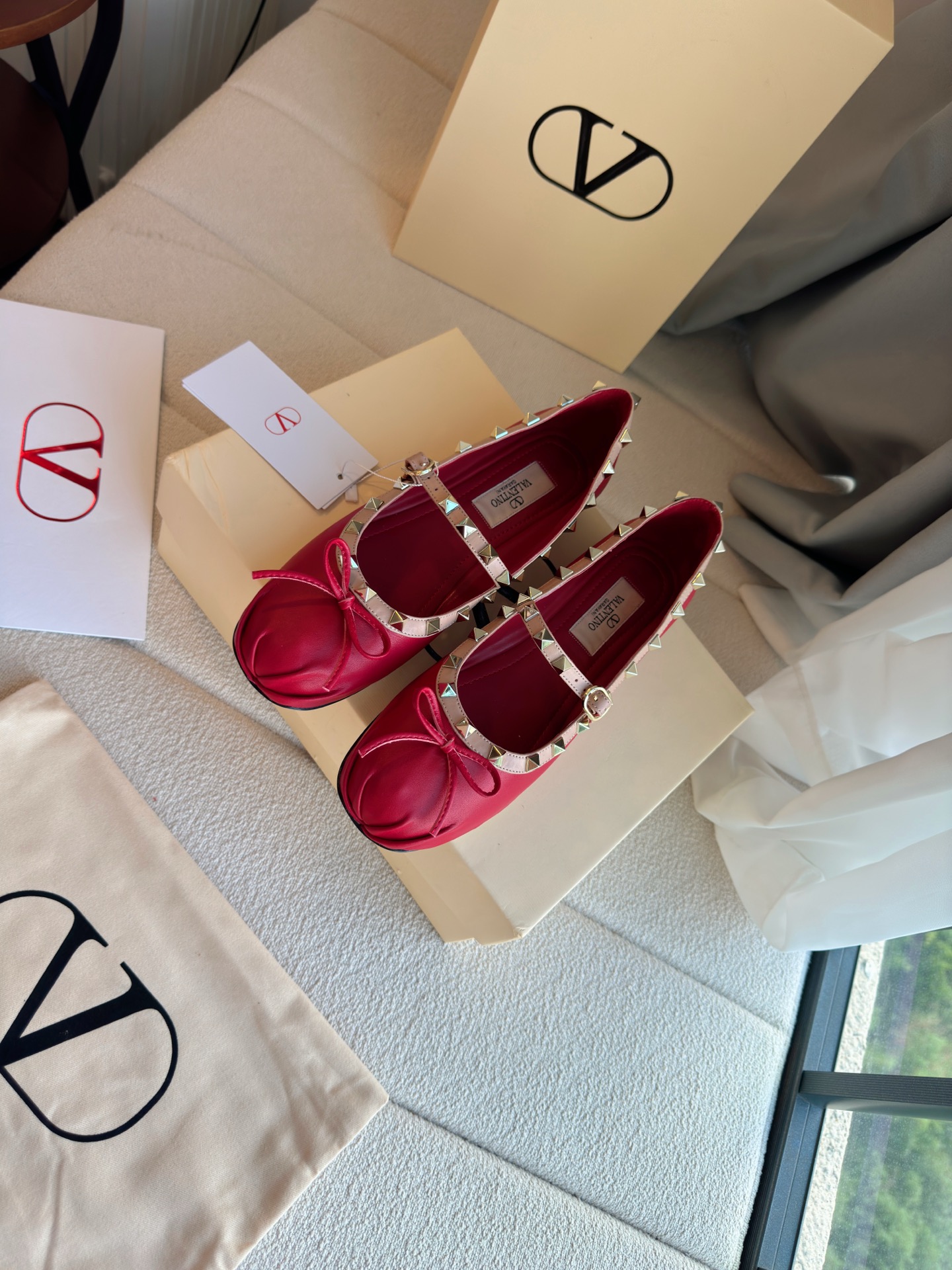 Valentino studded ballet flats