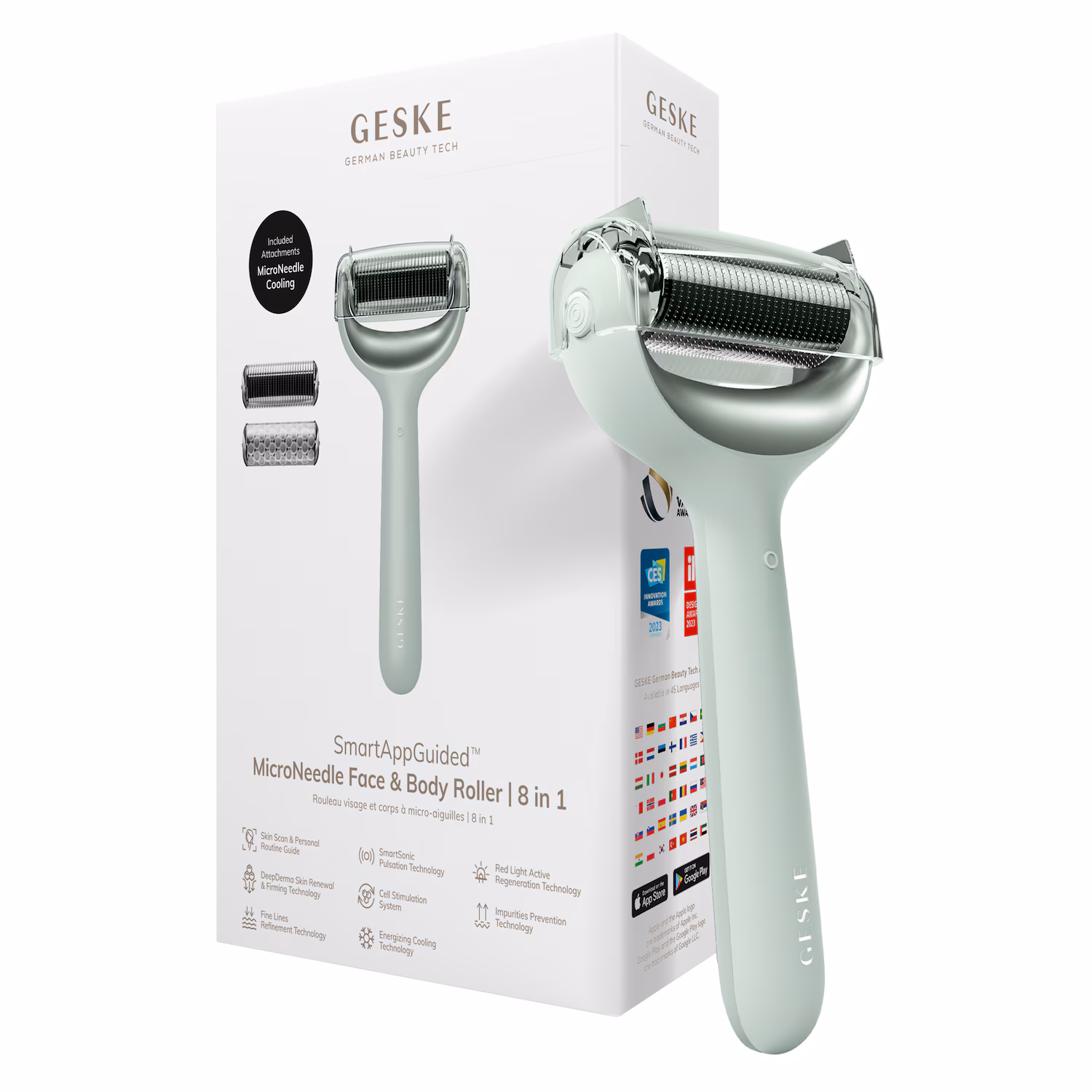 SmartAppGuided™ MicroNeedle Face & Body Roller | 8 in 1