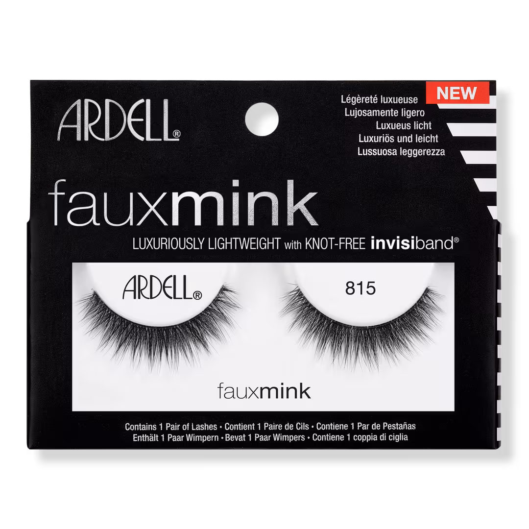 Ardell  Faux Mink #815 False Eyelash, Lightweight with Invisiband