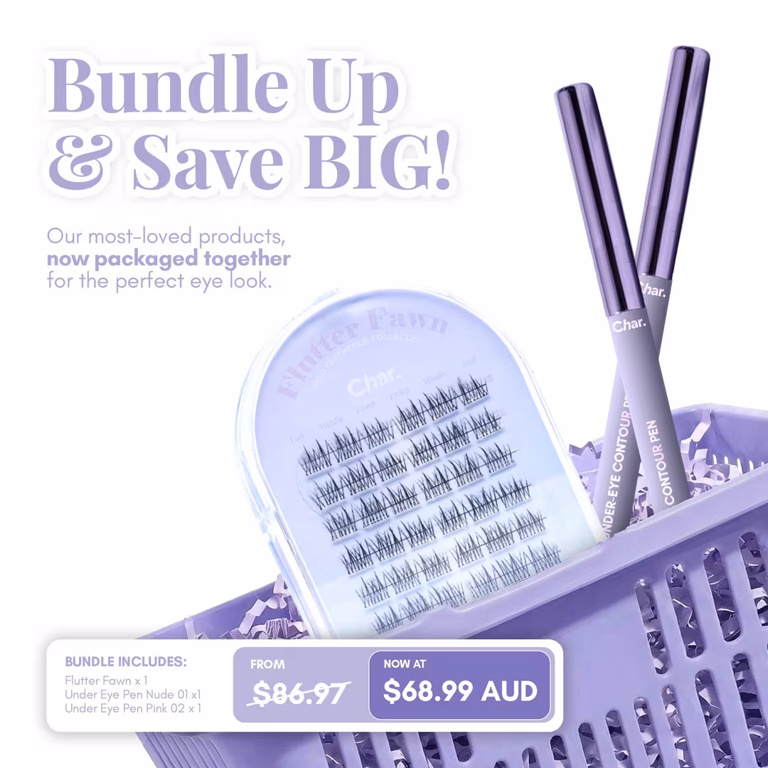 Char Cosmetics  Duo Definition Set – Under Eye Contour Pen + Fluffe Belle Lash