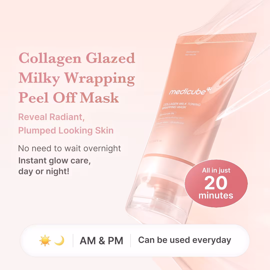 medicube  Collagen Milk Toning Wrapping Mask