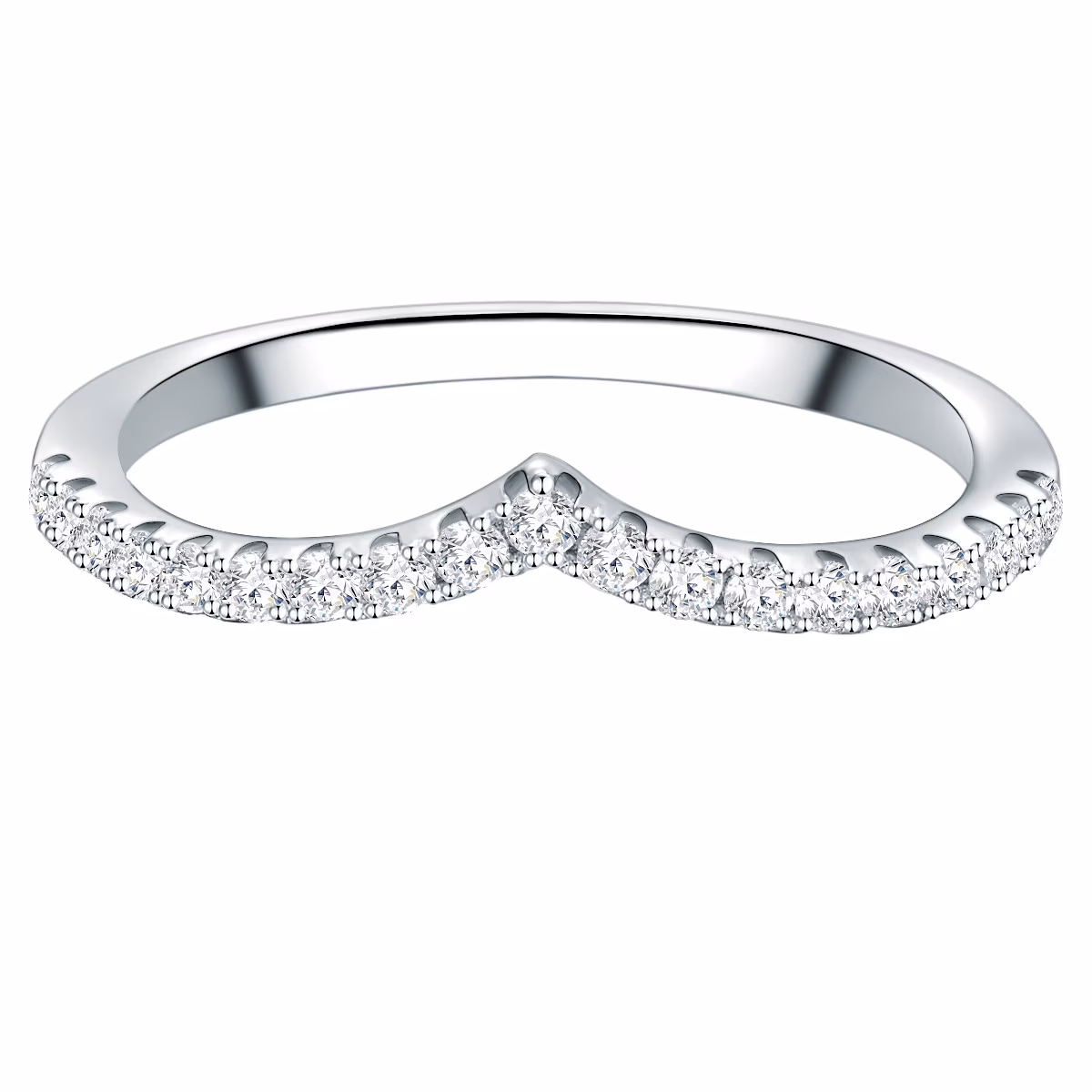 Ring Sterling Silber Zirkonia in Silber