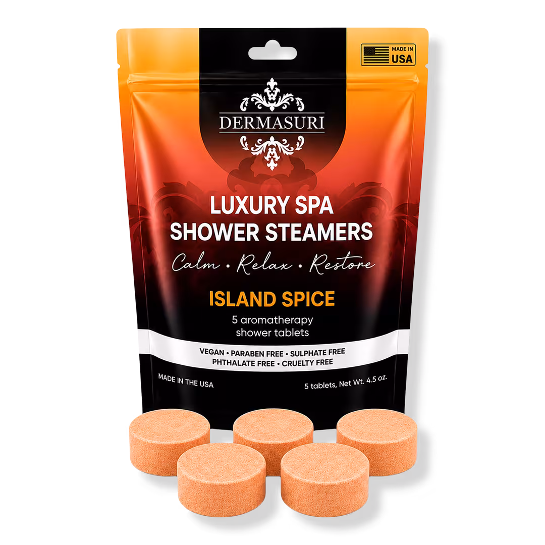 Dermasuri  Island Spice Shower Steamers Aromatherapy Tablets