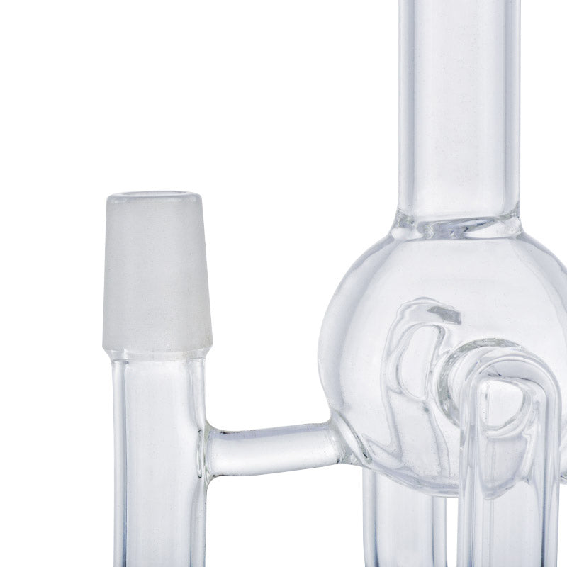 9 Dual Chamber Recycler Glass Dab Rig