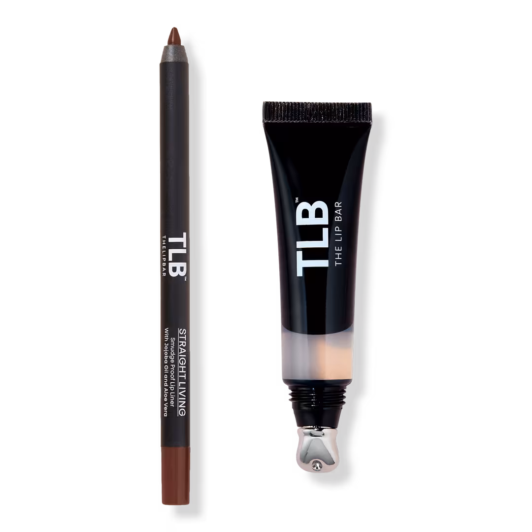 The Lip Bar  4K High Shine Gloss and Straight Line Lip Liner Set