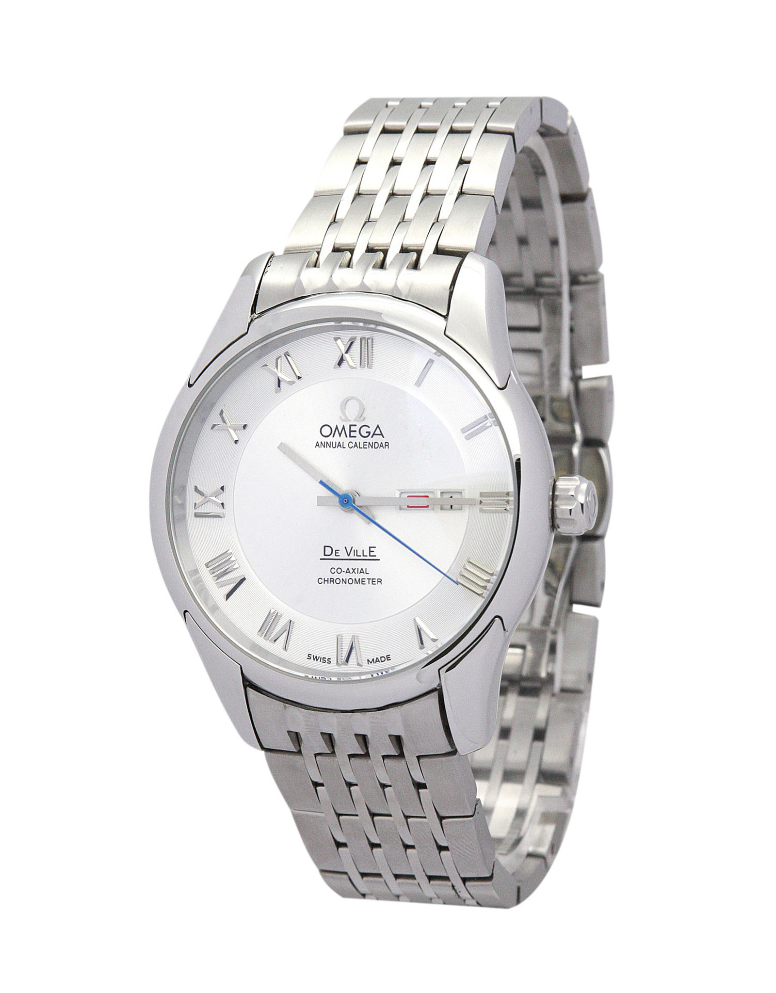 Replica Omega De Ville Hour Vision White Dial White Case 41MM