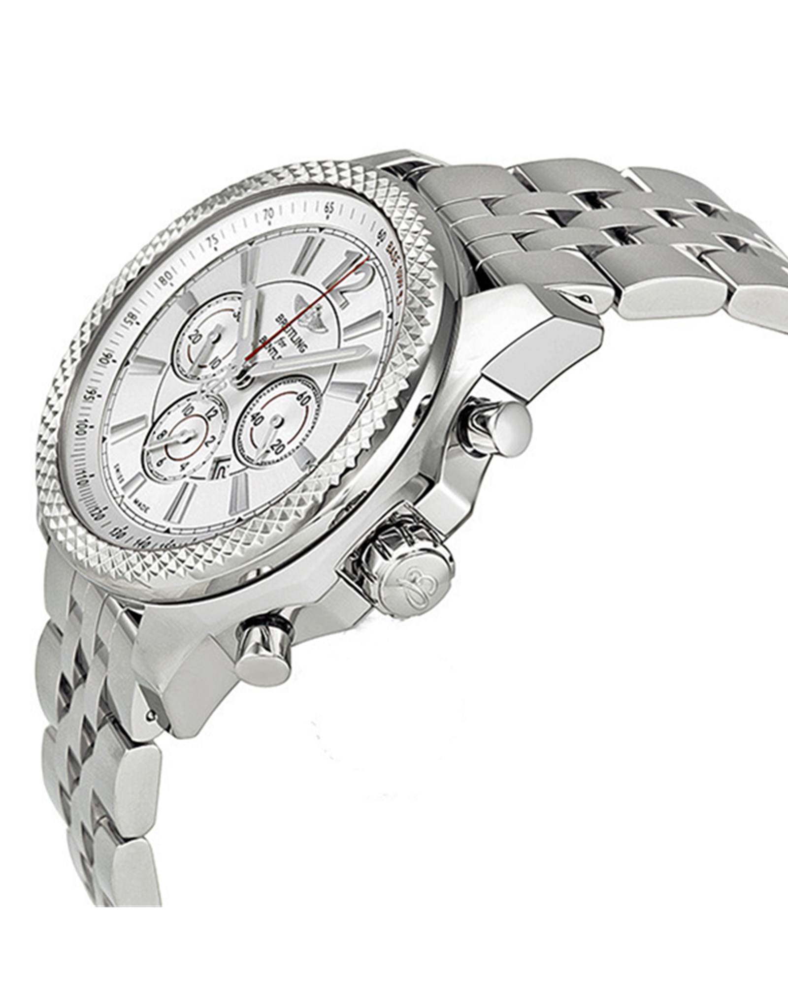 Replica Breitling Bentley Silver  Dial Stainless Steel Case A4139021 G754