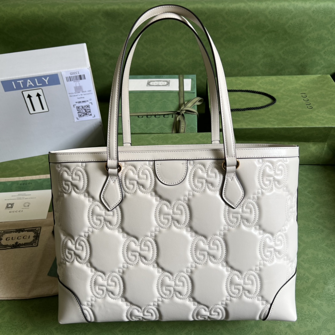 Gucci GG matelass?? leather medium tote 631685