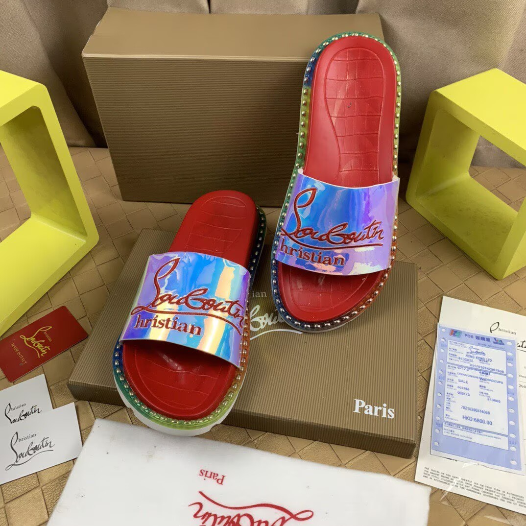 CHRISTIAN LOUBOUTIN SLIPPERS - CCSHOES