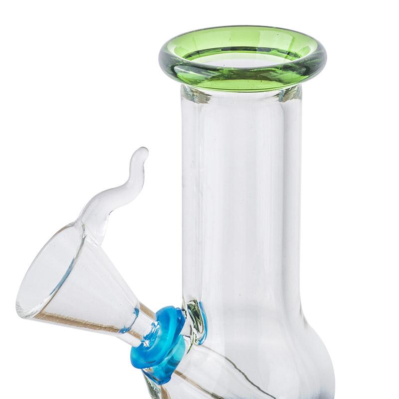 4 Green Mini Glass Bong