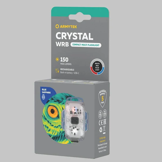 Armytek Crystal WRB 6 In 1 USB-C Multi Flashlight ~ Blue