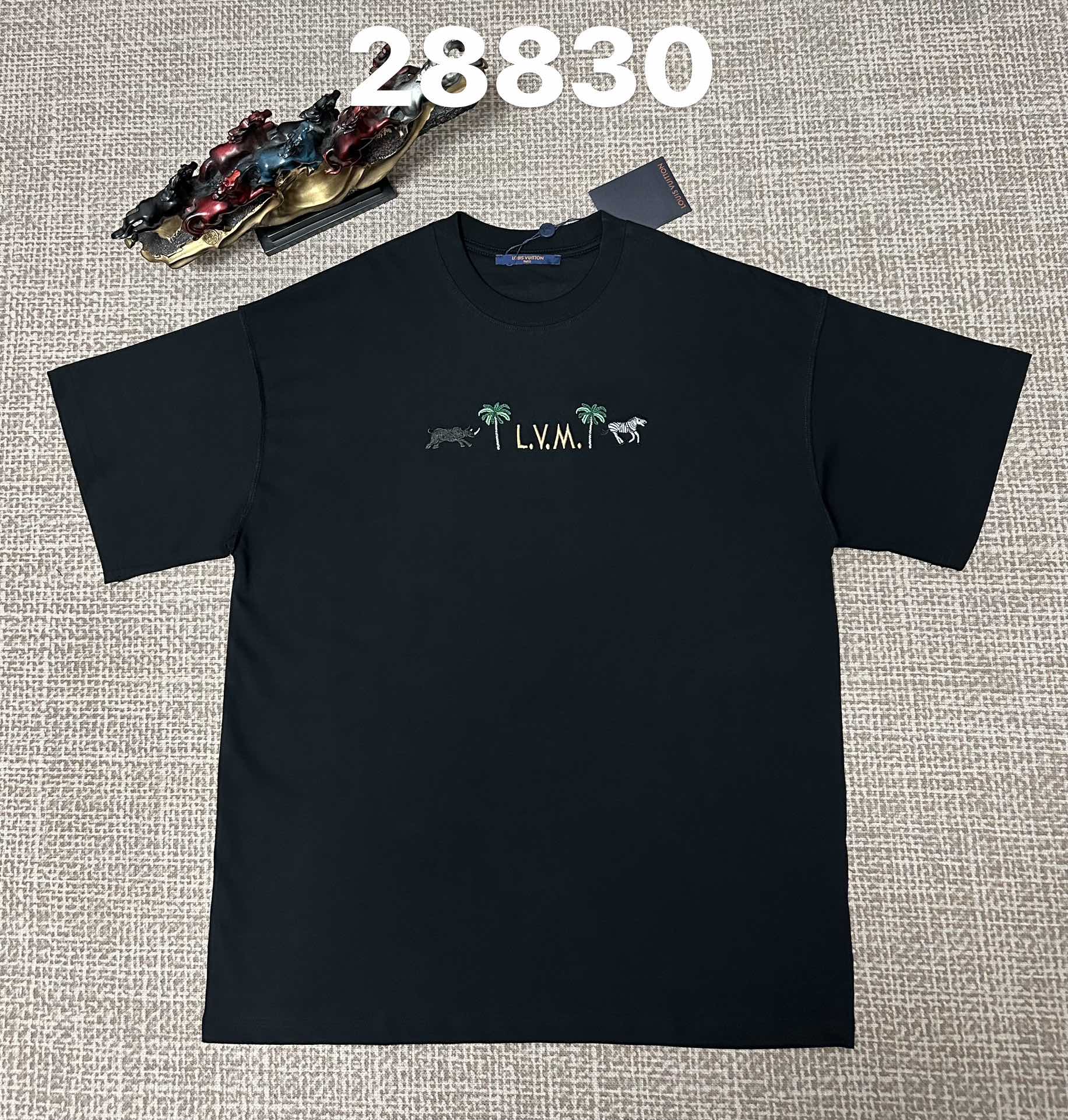 LV Safari Animals Embroidered T-Shirt