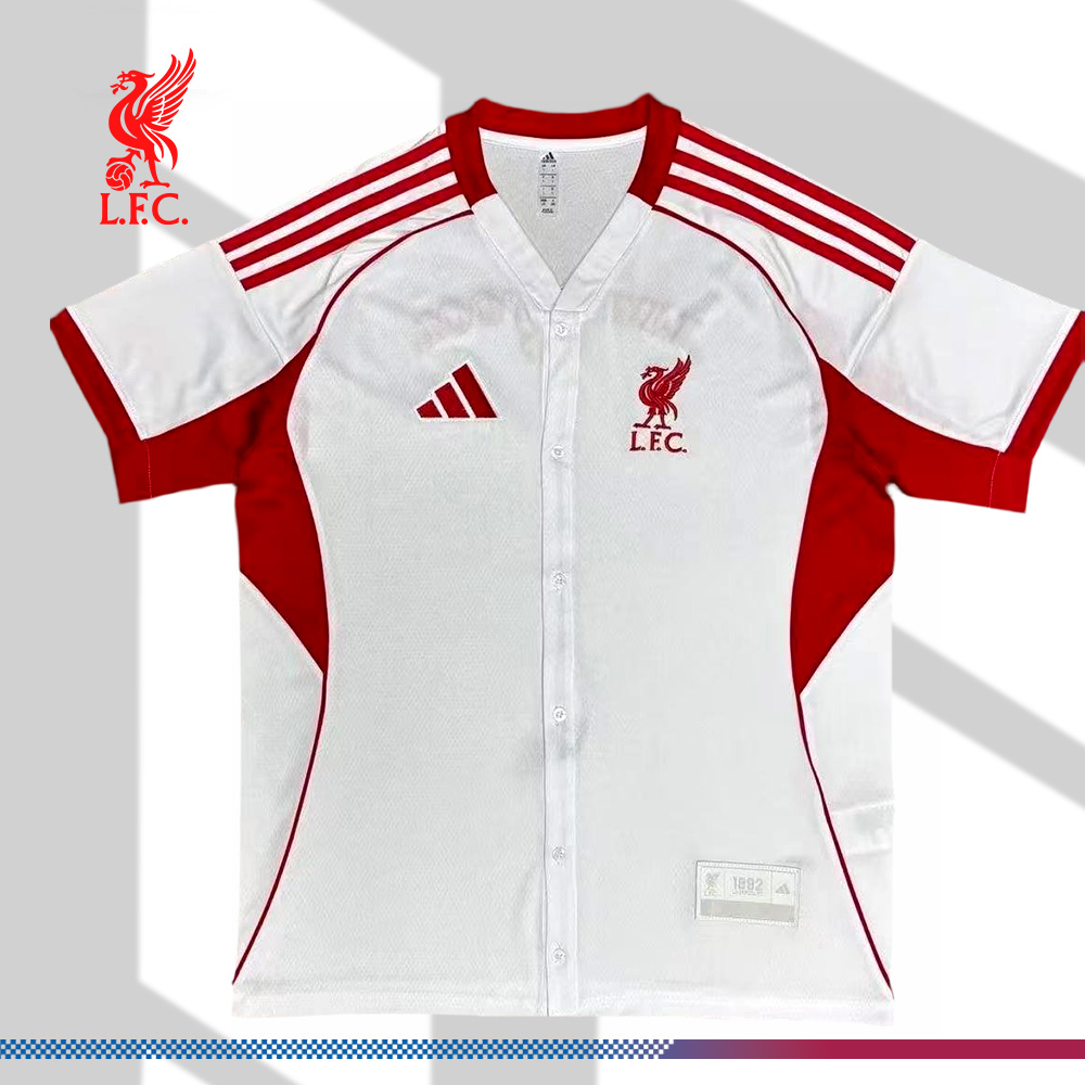 2025/2026 Liverpool Baseball Style Football Shirt (Fans)