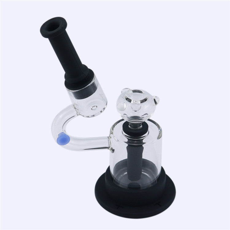 8 Microscope LED Luminous Silicone Dab Rig