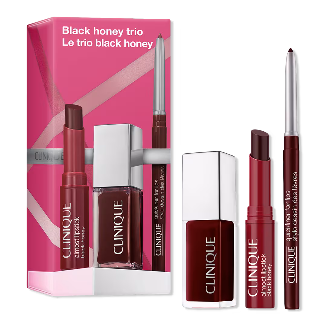 Clinique  3 Piece Black Honey Lip & Cheek Makeup Gift Set